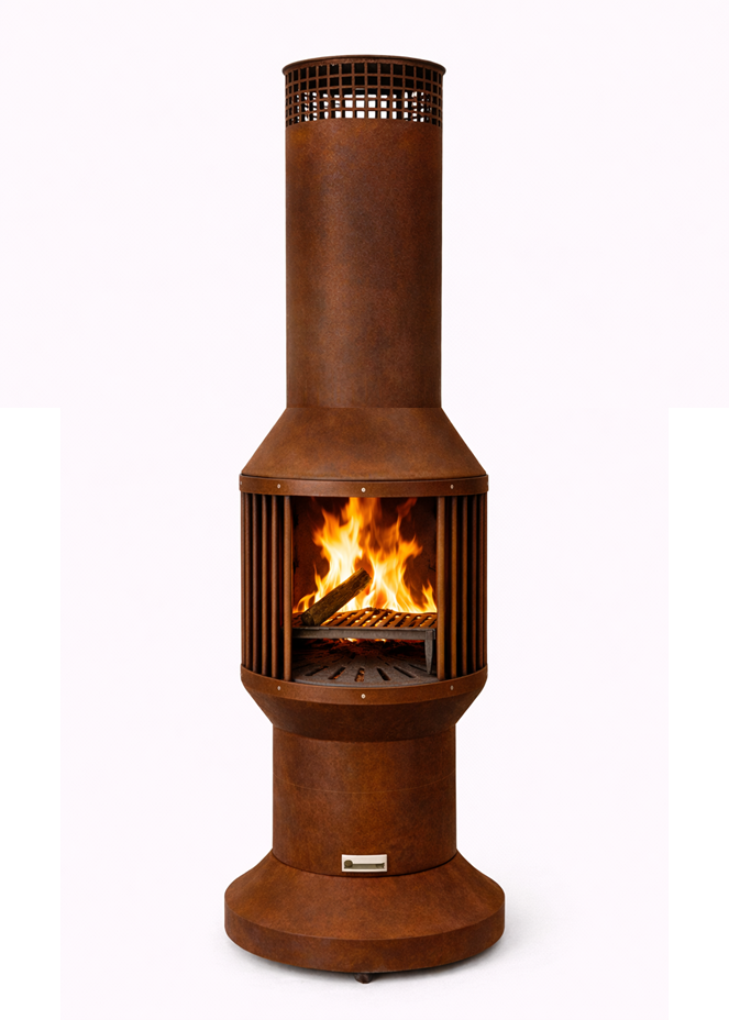 VENTOR® Original – Premium Cortenstalen Buitenhaard 220 cm