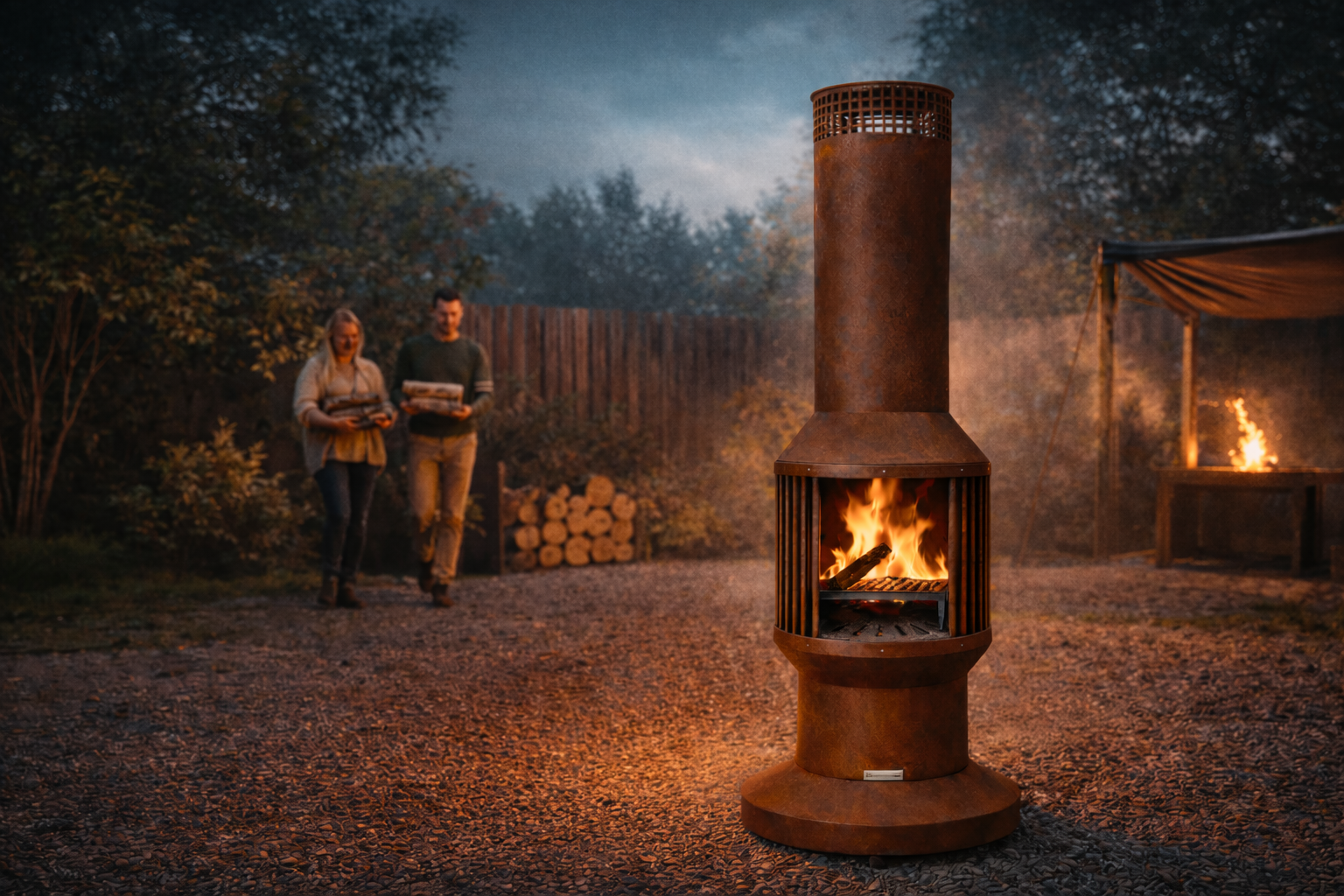 VENTOR® Original – Premium Cortenstalen Buitenhaard 220 cm